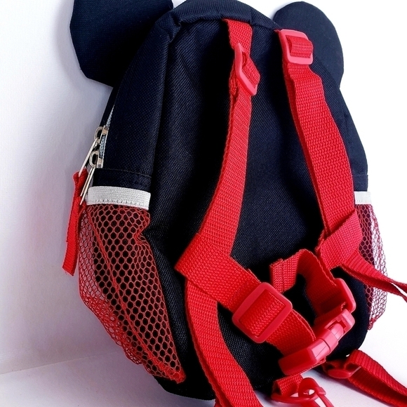 Disney Baby Mickey Mouse Harness Backpack w/Adjustable Straps & Zipper Closure. - Picture 3 of 5